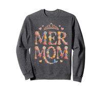 Niedliche Meerjungfrau Urlaub Meerjungfrau Mama Strand Rettungsschwimmer Off Sweatshirt
