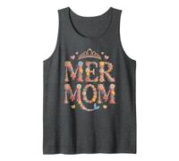 Niedliche Meerjungfrau Urlaub Meerjungfrau Mama Strand Rettungsschwimmer Off Tank Top