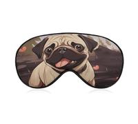 Niedliche Mops-Schlafmaske, Augenmaske, Augenmasken für Schlafmasken für Damen und Herren, Reiseaugenmaske, verstellbare Schlafmaske, Schlafmaske, Verdunkelung, niedliche Schlafmaske
