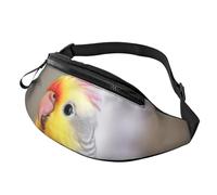 Niedliche Nymphensittich-Bauchtasche für Herren und Damen, modisch, zum Laufen, wasserdicht, Crossbody-Tasche mit verstellbarem Riemen, Sport-Hüfttasche für Reisen