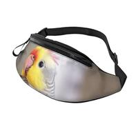 Niedliche Nymphensittich-Bauchtasche für Männer und Frauen, wasserdichte Sport-Hüfttasche, modische Gürteltasche, Umhängetasche, Hüfttasche mit verstellbarem Riemen, große Schultertasche, Geldbörse