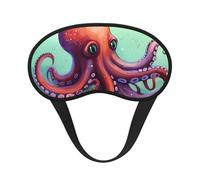 Niedliche Oktopus-Schlafmaske für Seitenschläfer, lichtblockierende Nachtmasken zum Schlafen, Augenmaske für Damen und Herren, Augenabdeckung, weicher, bequemer Augenschatten für Reisen, Nickerchen