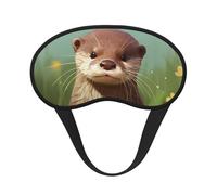Niedliche Otter-Schlafmaske für Seitenschläfer, Verdunkelungs-Augenmaske für Damen und Herren, Nulldruck-Schlafmasken, weiche, atmungsaktive Augenabdeckung, bequeme Augenbinde, Augenschutz für