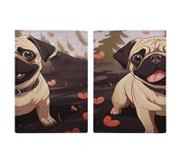 Niedliche Reisepasshülle für Haustiere, ultradünn, PU-Leder, Reisedokumenten-Organizer, kompakt, Premium, internationaler US-Pass, Schutzhülle für Damen und Herren