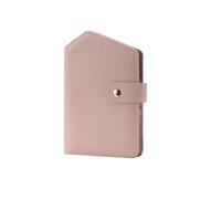 Niedliche RFID-Reisepasshülle für Damen, Leder, schmal, Reisebrieftasche mit Reißverschluss, Münzgeldbörse, Kreditkarte, SIM- und Ticket-Fächer, Pink, modisch