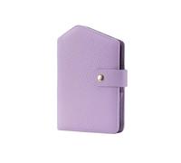 Niedliche RFID-Reisepasshülle für Damen, Leder, schmal, Reisebrieftasche mit Reißverschluss, Münzgeldbörse, Kreditkarte, SIM- und Ticket-Fächer, Violett, modisch