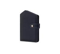 Niedliche RFID-Reisepasshülle für Damen, Leder, schmal, Reisebrieftasche mit Reißverschluss, Münzgeldbörse, Kreditkarte, SIM- und Ticket-Fächer, Schwarz, modisch