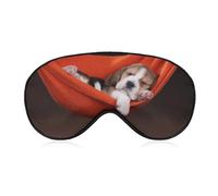 Niedliche Schlafmaske mit Beagle-Motiv, für Männer, Frauen, Teenager, Kinder, für Reisen, Yoga, Nickerchen