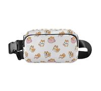 Niedliche Shiba Inu modische Hüfttasche für Herren und Damen, kleine Schlinge, Brusttasche mit verstellbarem Gurt, für Radfahren, Wandern, Fitnessstudio, Cute Shiba Inu, 1 size