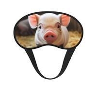 Niedliche Tier-Schlafmaske für Damen und Herren, Augenmaske zum Schlafen, lichtblockierend, Schlafmaske mit elastischem Band, Augenbinde für Flugschläfer, weich, atmungsaktiv, Reiseaugenabdeckung für