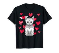 Niedliche Tierfreunde, Kätzchen, Herzen, Baby Katze T-Shirt