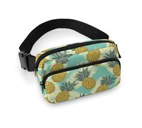 Niedliche Vintage-Ananas-Bauchtaschen für Damen und Herren, Gürteltasche für Workout, Laufen, Reisen, mit verstellbarem Riemen