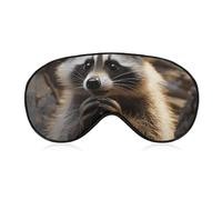 Niedliche Waschbär-Schlafmaske, Augenmaske, Augenmasken für Schlafmasken für Damen und Herren, Reiseaugenmaske, verstellbare Schlafmaske, Schlafmaske, Verdunkelung, niedliche Schlafmaske