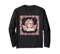 Niedlicher Amor Engel mit Brille Valentinstag Romantik Langarmshirt