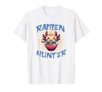 Niedlicher Axolotl isst Ramen Cartoon Ramen Hunter Nudelliebhaber Preisgünstiges Grafik-T-Shirt
