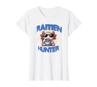 Niedlicher Axolotl isst Ramen Cartoon Ramen Hunter Nudelliebhaber Preisgünstiges Grafik-T-Shirt