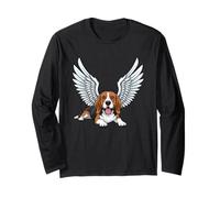 Niedlicher Beagle-Engel mit Flügeln, Cartoon-Design Langarmshirt