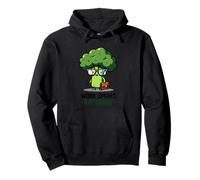 Niedlicher Cartoon-Brokkoli mit Brille und Aktentasche Pullover Hoodie