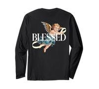 Niedlicher Cherub-Engel - Engelskunst - Baby-Engel Langarmshirt