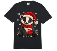 Niedlicher Dachs In Strickoptik Weihnachten Strick Style Comfort Colors Adult Heavyweight T-Shirt