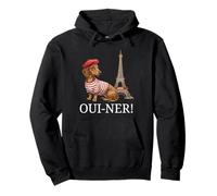Niedlicher Dackel Geschenk Paris Oui-Ner Ouiner Wiener Eiffelturm Pullover Hoodie