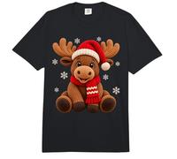 Niedlicher Elch In Strickoptik Weihnachten Strick Style Comfort Colors Adult Heavyweight T-Shirt