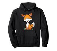 Niedlicher Fuchs-Cartoon, Bezaubernder Waldtier-Illustration Pullover Hoodie