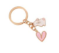 Niedlicher Hasen-Schlüsselanhänger mit Herz-Ich liebe Kaninchen