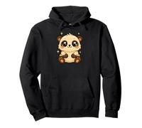 Niedlicher Kawaii-Baby-Panda mit funkelnden Augen, Bezaubernder Anime Pullover Hoodie