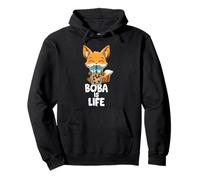 Niedlicher Kawaii Fuchs Boba Ist Leben Bubble Tea Liebhaber Pullover Hoodie