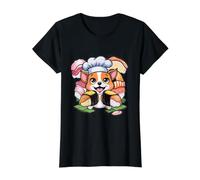 Niedlicher Kawaii Hund mit Sushi Preisgünstiges Grafik-T-Shirt