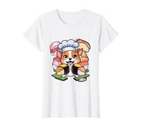 Niedlicher Kawaii Hund mit Sushi Preisgünstiges Grafik-T-Shirt