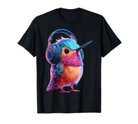 Niedlicher Kolibri-Kopfhörer, Tier-Design T-Shirt
