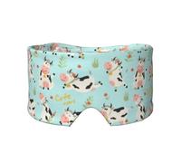 Niedlicher Kuhdruck, Vollständige Augenabdeckungen, lichtblockierende Augenmaske, Schlafaugen- und Ohrenschützer