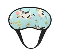 Niedlicher Kuhdruck,Vollständige Augenabdeckungen, lichtundurchlässige Schlafmasken, Verdunkelungs-Augenschützer