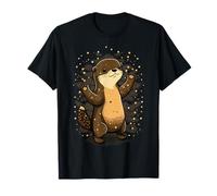 Niedlicher Otter Kawaii Anime Waldtier T-Shirt