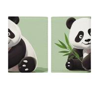 Niedlicher Panda-Reisepasshalter, Ausweishülle, Reisepasshülle mit Schlitz, Reisebrieftasche, Dokumentenhülle für Damen und Herren