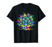 Niedlicher Pfau in Farbiger Box Geburtstag Fantasy T-Shirt