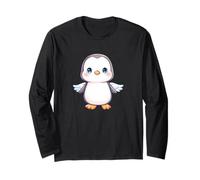 Niedlicher Pinguin-Engel mit Flügeln Kawaii Chibi Langarmshirt