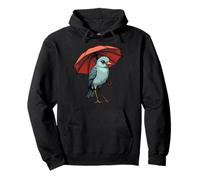Niedlicher Vogel unter Regenschirm Grafik Geschenk für Männer Frauen Kinder Pullover Hoodie