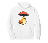 Niedlicher Vogel unter Regenschirm Grafik Geschenk für Männer Frauen Kinder Pullover Hoodie
