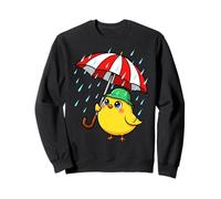 Niedlicher Vogel unter Regenschirm Grafik Geschenk für Männer Frauen Kinder Sweatshirt