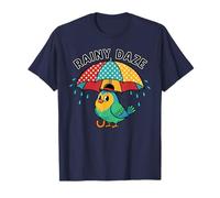 Niedlicher Vogel unter Regenschirm Grafik Geschenk für Männer Frauen Kinder T-Shirt