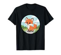 Niedliches Cartoon-Fuchs-Waldtier für Kinderzimmer T-Shirt