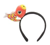 Niedliches Cartoon-Stirnband, Plüsch, 3D-Karpfenfisch, Haarreif für Damen, Waschen, Gesicht, Haarband, Erwachsene, Kinder, Familientreffen, Kopfschmuck, Plüsch-Haarband