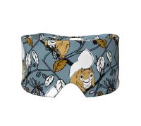 Niedliches Eichhörnchen-Klettverschluss-Design, Verdunkelung, warmer Augen- und Ohrenschützer für Seitenschläfer, Nachtschlaf, Arbeit, Nickerchen, Reisen, Yoga