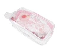 Niedliches Federmäppchen mit Cartoon Motiv, Pvc, Schule Büro | Transparentes Design, Leicht zu Öffnen und Schließen, für Make Up Werkzeuge und Zirkel, Hübsch