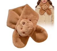 Niedliches Flauschiges Halstuch | Capybara Winddichte Halswärmezubehör,Weiches Schal Halstuch Wärmer - Für Tierliebhaber Schüler Täglicher Gebrauch Kostümpartys Geburtstage Feiertage Park Zoo Reisen S