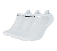 Niedrige Baumwollsocken Nike EVERYDAY CUSHIONED NO-SHOW (3 PAIRS) weiß SX7673-100 - M