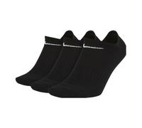 Niedrige Baumwollsocken Nike EVERYDAY LIGHTWEIGHT NO-SHOW (3 PAIRS) schwarz SX7678-010 - L